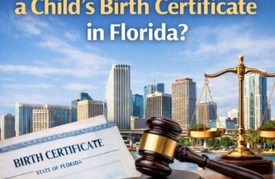 How do I amend a Child’s Birth Certificate in Florida?