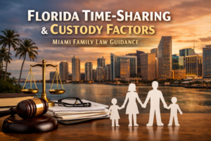 Florida Time-Sharing Factors Courts Consider in Custody Cases | Divorce Attorney in Miami, Florida | Law Firm of Jeffrey Alan Aenlle, PLLC Florida Time-Sharing Factors Courts Consider in Custody Cases