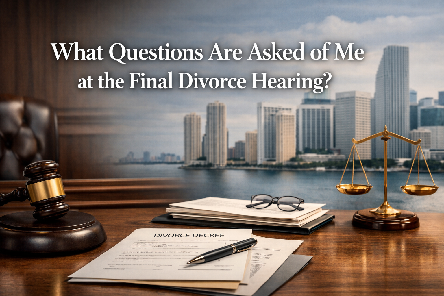 What Questions Are Asked of Me at the Final Divorce Hearing?