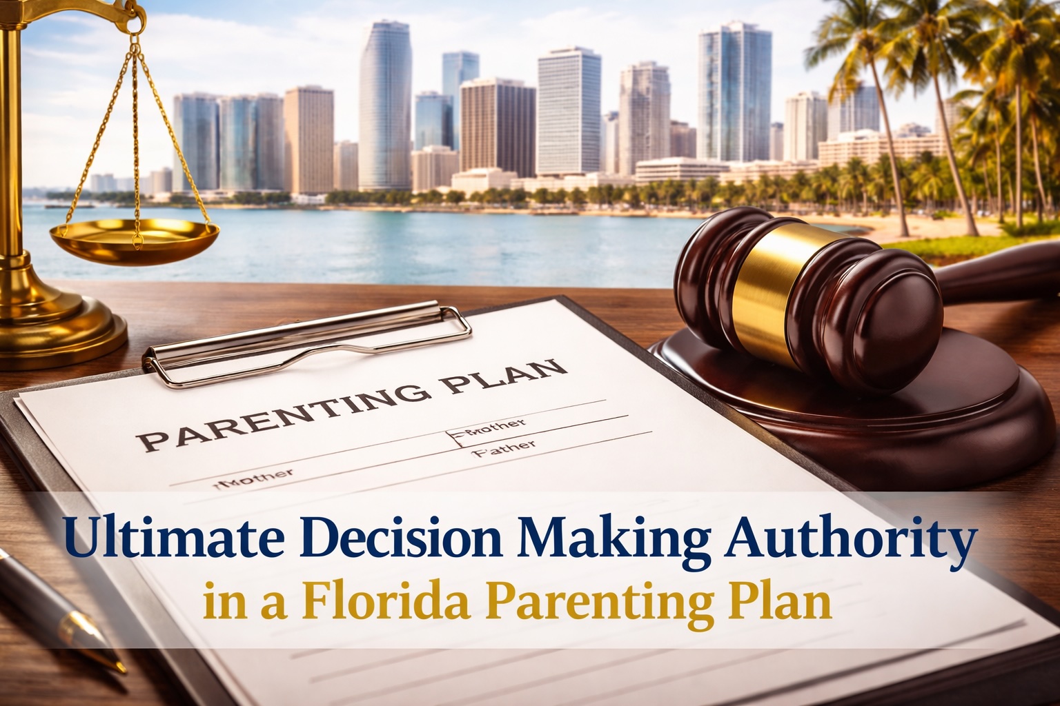 what is ultimate decision making authority in a Florida parenting plan