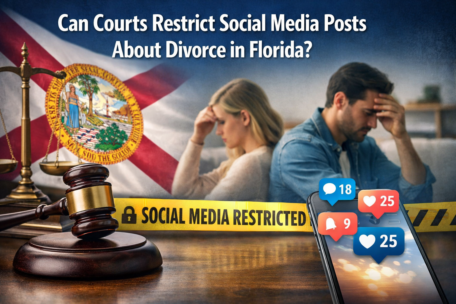 Can a Court Restrict Social Media Posts About a Divorce in Florida?