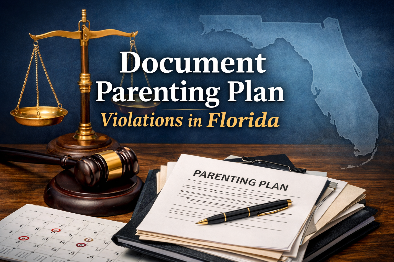 Document Parenting Plan Violations in Florida