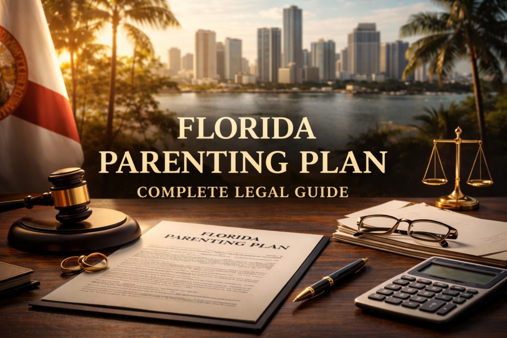 Florida parenting plan setting out timesharing and parental responsibility for a Miami-Dade County family law case