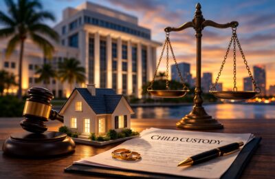 How does moving out of the marital home impact child custody determinations in Florida divorce cases
