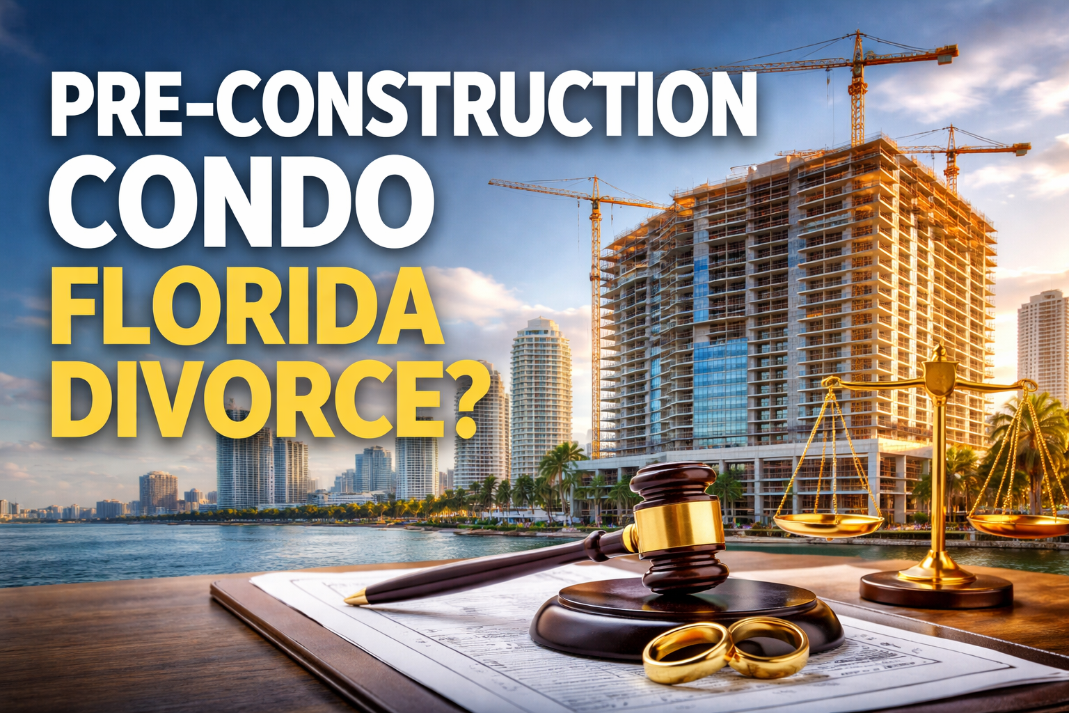 How is a Pre-Construction Condo Handled in Florida Divorce?