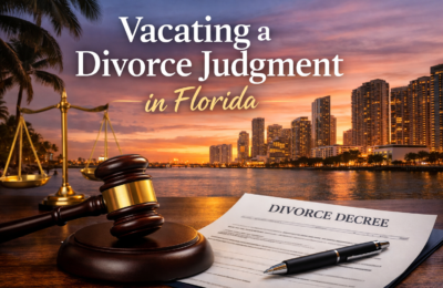 How to Vacate a Divorce Judgment in Florida
