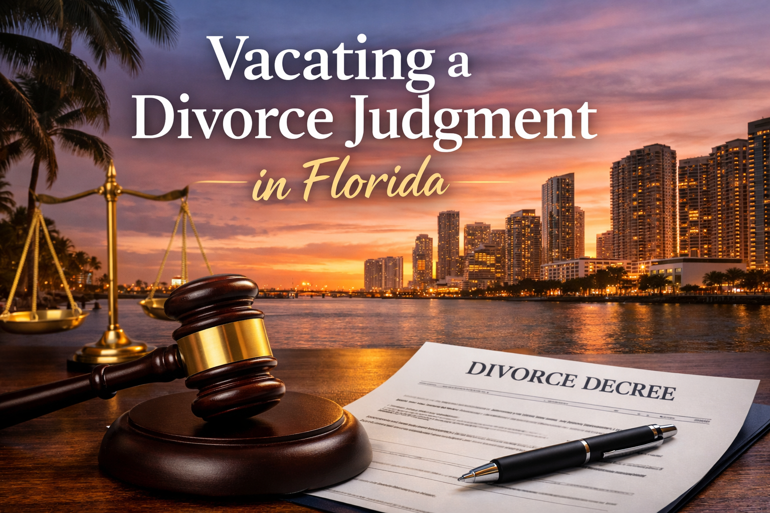 How to Vacate a Divorce Judgment in Florida