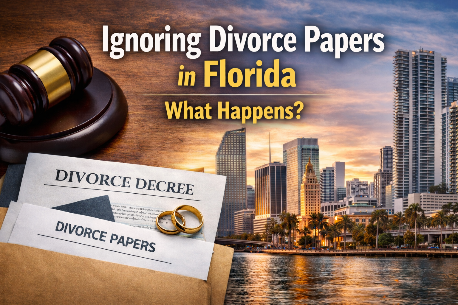 Ignoring Divorce Papers in Florida: What Happens?
