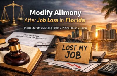 Modify Alimony After Job Loss in Florida