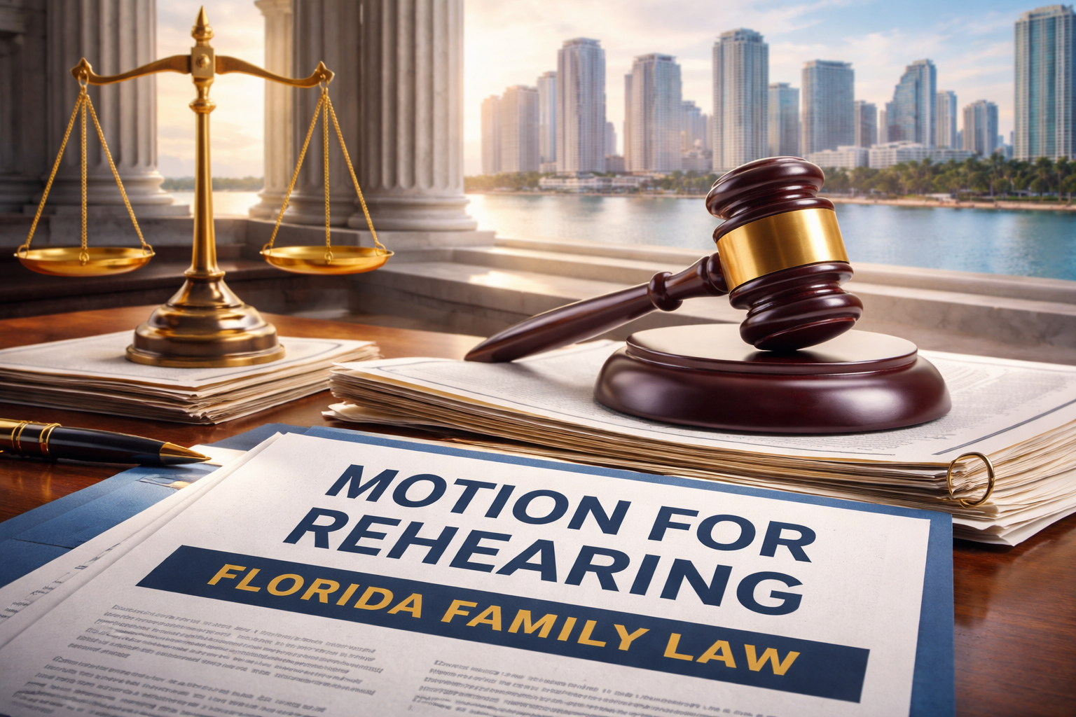 Motion for Rehearing Florida Family Law