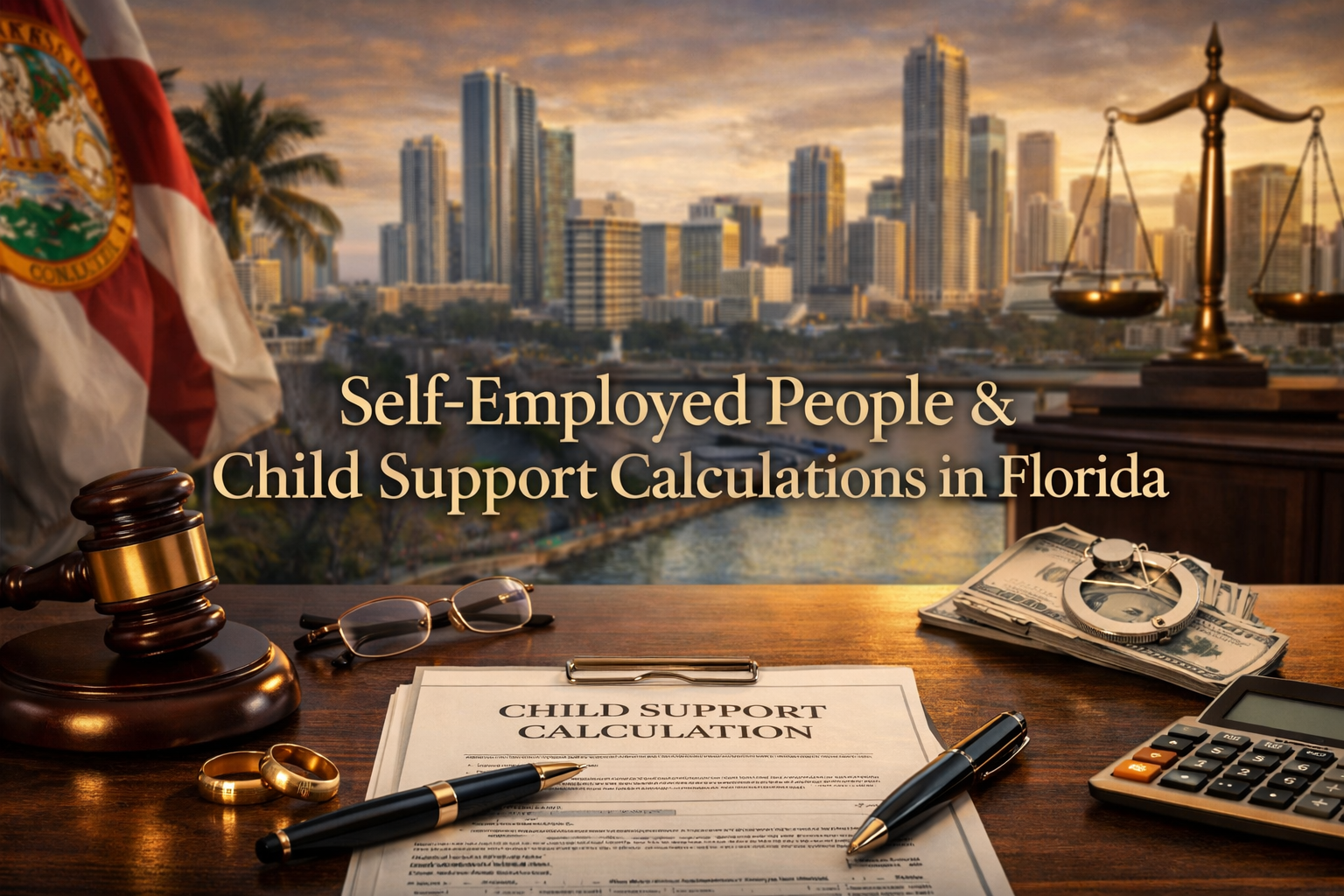 Self-Employed People & Child Support Calculations in Florida