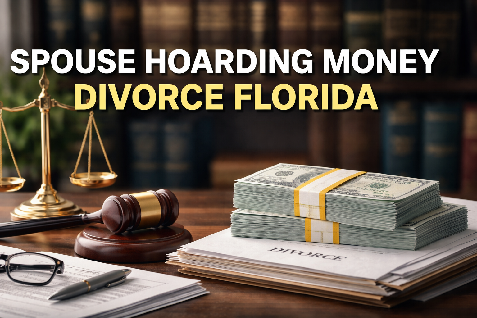 Spouse Hoarding Money in Florida Divorce - Legal Remedies