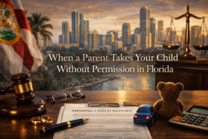 When a Parent Takes Your Child Without Permission in Florida | Divorce Attorney in Miami, Florida | Law Firm of Jeffrey Alan Aenlle, PLLC When a Parent Takes Your Child Without Permission in Florida