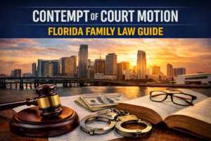 How to Handle Contempt of Court Motions in Florida