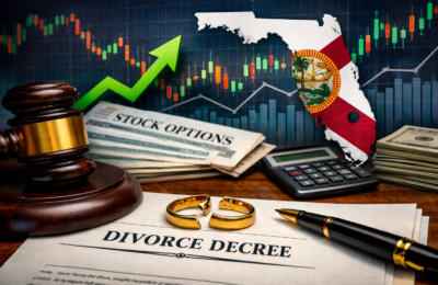 how are stock vesting schedules handled in Florida divorce
