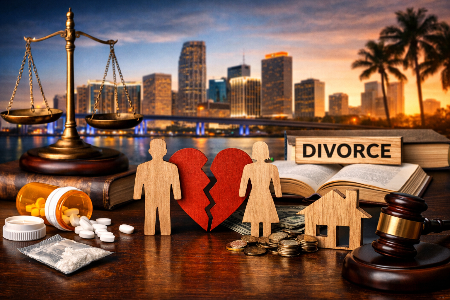 how does drug addiction affect divorce in Florida