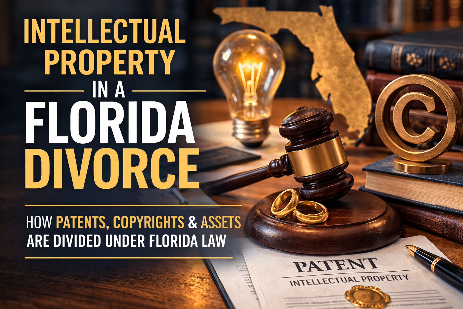 how is intellectual property divided in a Florida divorce