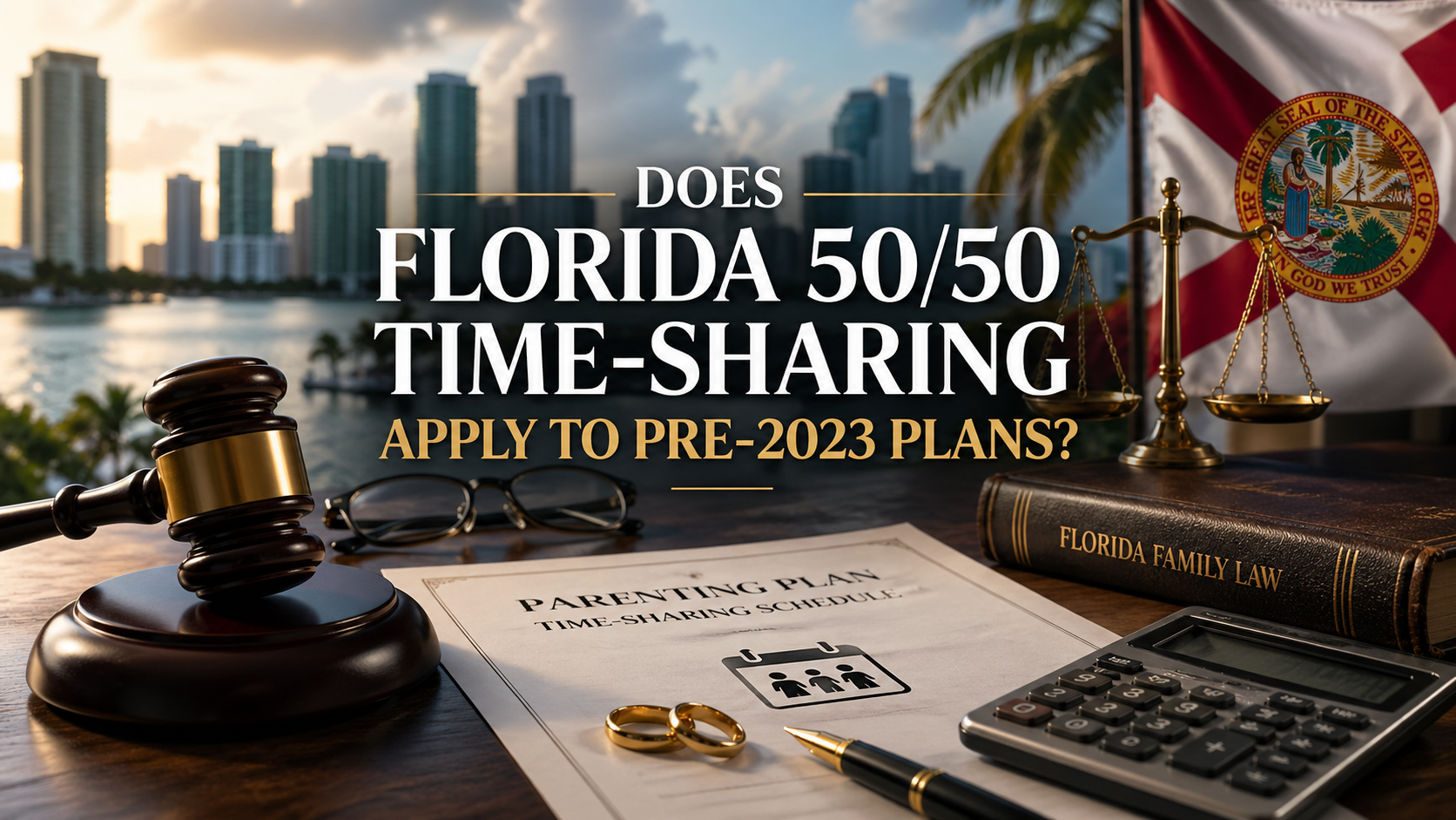 Does Florida's 50/50 Time-Sharing Presumption Apply to Old Plans?