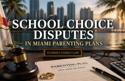 School Choice Disputes in Miami Parenting Plans