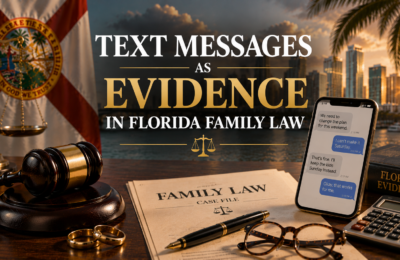 Text Messages as Evidence in Florida Family Law | Divorce Attorney in Miami, Florida | Law Firm of Jeffrey Alan Aenlle, PLLC Text Messages as Evidence in Florida Family Law