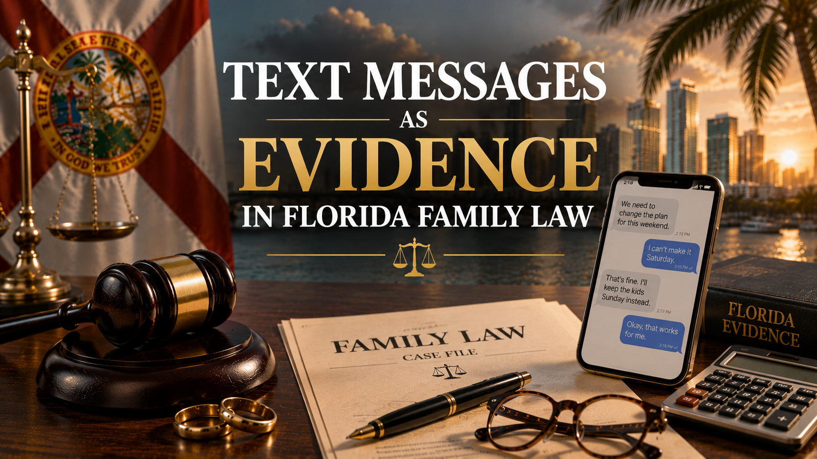 Text Messages as Evidence in Florida Family Law