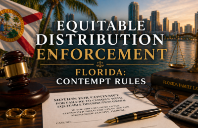 Equitable Distribution Enforcement in Florida: When Contempt Applies